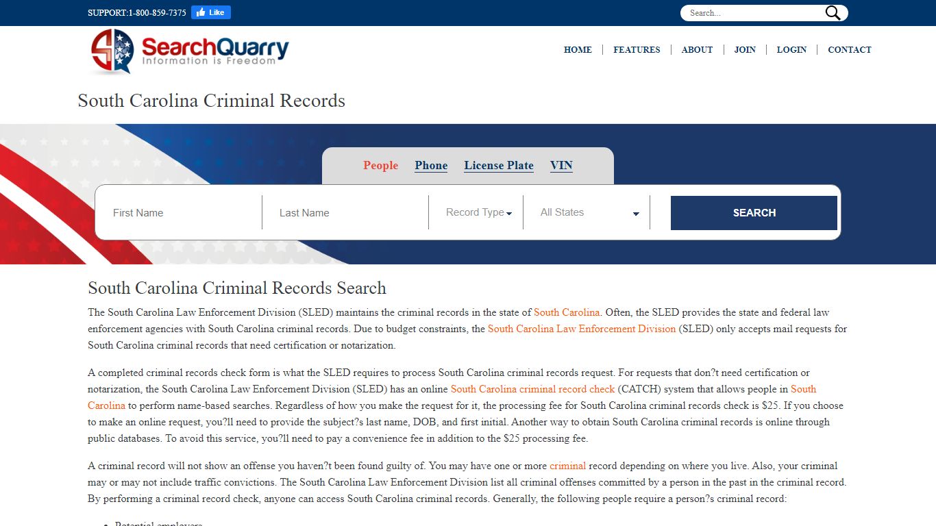 South Carolina Criminal Records - SearchQuarry